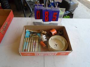 Flat of hole saws. As shown.