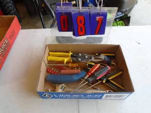 Flat of tools. As shown.