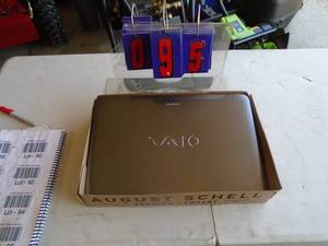 Sony laptop. No code or password. As shown.