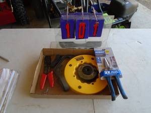 Flat of tools. As shown.