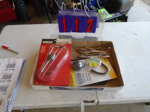 Flat of tools with vice grips. As shown.