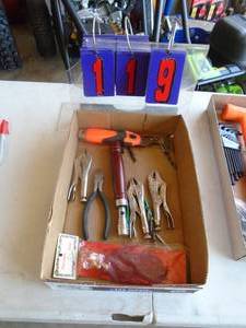 Flat of tools. As shown.