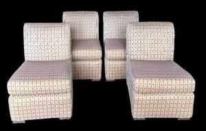Vintage Vanguard Furniture Michael Weiss Collection Modernism 4-Chair Set