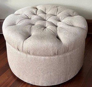 LR - Bentley Churchill Tufted Round Ottoman
