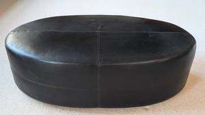 UL - Thomasville Leather Oval Ottoman