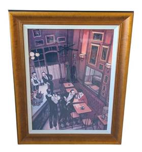 UL - Bombay Company Bistro Print - Large Gold Frame