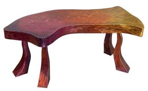 Colorful Abstract Metal Bench