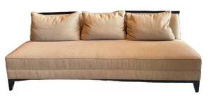 Vintage Swaim Archer Armless Sofa - Neutral Fabric