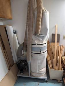 Delta 50-850 Dust Collector - 1-12 HP, 120240V, 3450 RPM With 20ft Of Hose And For Multiple Machines