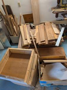 Assorted Pine Lumber Boards - Mixed Widths & Lengths (Rough-Sawn & Surfaced)