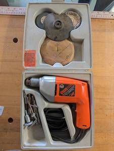 Black & Decker 38 in. Variable-Speed Drill Kit No. 7715 in Case