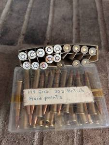 303 British Ammunition - 174 Grain Hard Point Rounds - Vintage British Headstamped