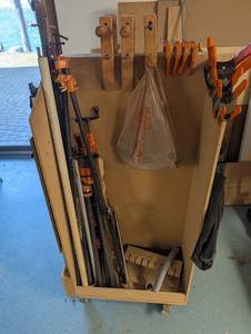 Rolling Clamp Stand With Various Clamps