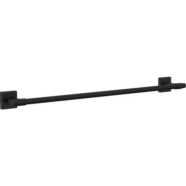 (3) Franklin Brass Maxted 24 in. Wall Mount Towel Bar Bath Hardware Accessory in Matte Black