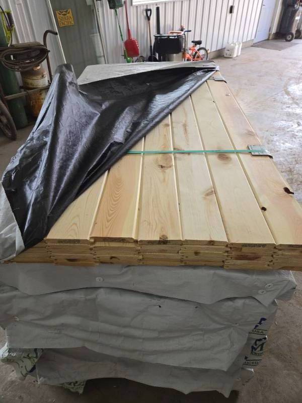 1 x 6 x 6 Ponderosa Pine #3 or better Tongue & Groove Reversible WP4 V Front  Nickel Gap Back - 480 Linear Feet