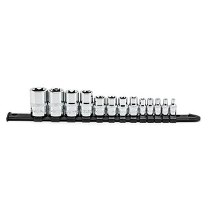 Husky 14 in., 38 in., and 12 in. E-Torx Socket Set (13-Piece)