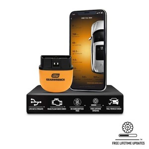 GEARWRENCH OBD2 Bluetooth Diagnostic Tester with GWSCAN App and Free Lifetime Software Updates