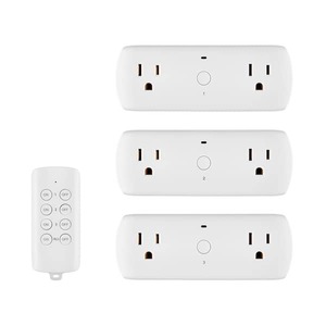Commercial Electric Wireless Indoor Remote Control ACDC Adapter, White(3-Pack)