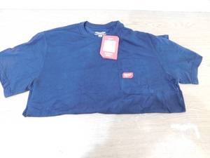 Milwaukee Mens Large Black GRIDIRON CottonPolyester Short-Sleeve Pocket T-Shirt