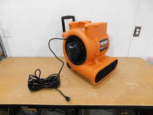 RIDGRIDGIID 1625 CFM 3-Speed, Portable AM2560 Air Mover Blower Fan with Collapsible Handle, Rear Wheels, Water Damage Restoration