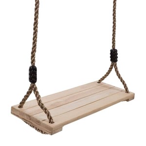 Hey Play Wooden Flat Bench Specialty Swing for Kids Playset