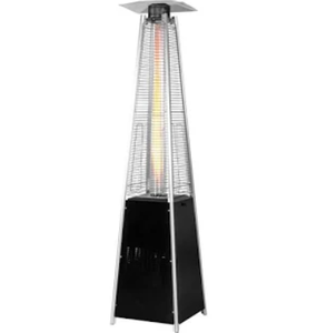 outermust 48,000 BTU Steel Propane Standing Pyramid Patio Heater with Wheels Ideal for Backyard Balcony 6-8 people