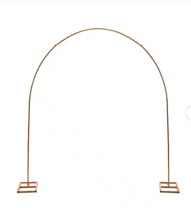90.62 in. x 90.62 in. Gold Metal Wedding Backdrop Arch Stand Arbor