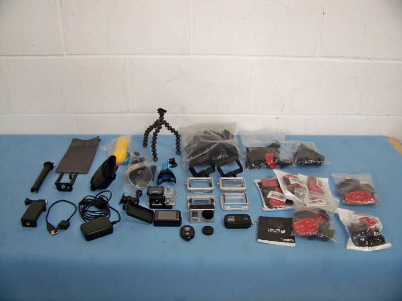 GoPro Hero3 Black Edition Compact Waterproof Action Camera and MANY Accessories (Relist)