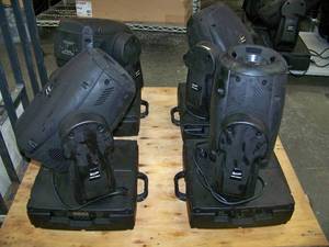 Intelligent Pro Lighting Fixture LOT - Four (4) Elation Design Spot 250 Hybrid Intelligent Spot Wash Lights - please see condition notes