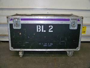 Large, Rolling Hard-Sided, Heavy-Duty Stackable Shipping  Road Case with Casters