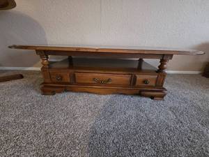 Beautiful wood oblong coffee table