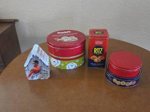 variety of tins