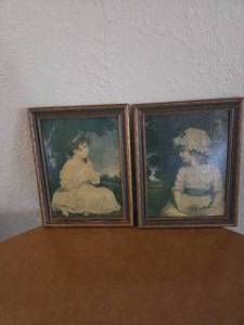 VINTAGE - 2 pictures by Sir Joshua Reynolds