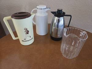 Variety of pitchers coffee carafes -Lot of 4