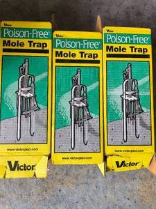 3 Mole Traps