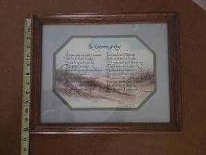 The fingerprints of God framed picture.