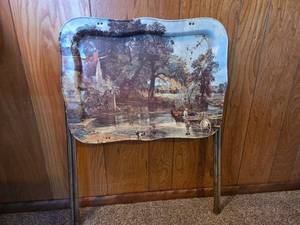 Vintage metal TV tray