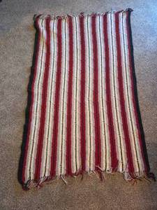 Vintage Crocheted Afghan Blanket