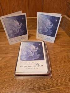Blank Peace Christmas Blessing cards