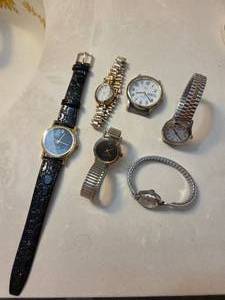 VINTAGE Assortment of watches & watch parts - 6 pieces