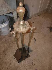 VINTAGE Fireplace Tools Decor -Working