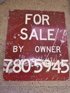 Vintage for sale sign