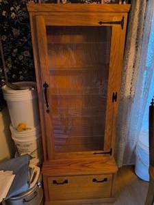 Vintage wooden display case