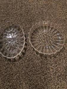 2 Vintage glass dishes