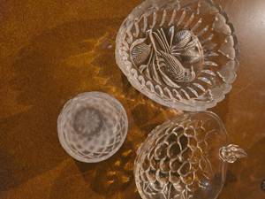 Vintage glass dishes