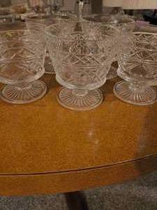 Vintage Diamond Cut Glasses