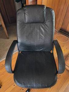 Black Leather Office Chair