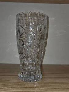 Glass Vase- Cut Crystal Design