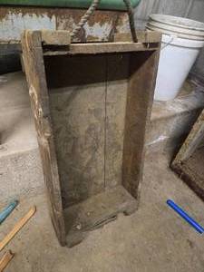 VINTAGE wooden crate
