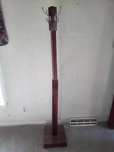 Vintage wooden coat rack